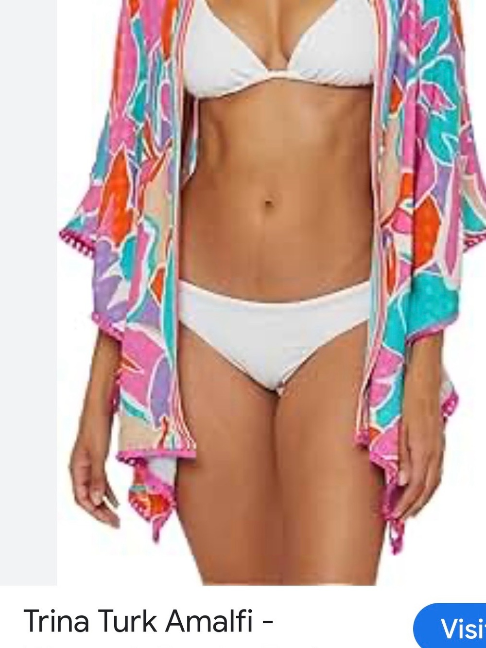 Trina Turk swim and spa collection floral coverup